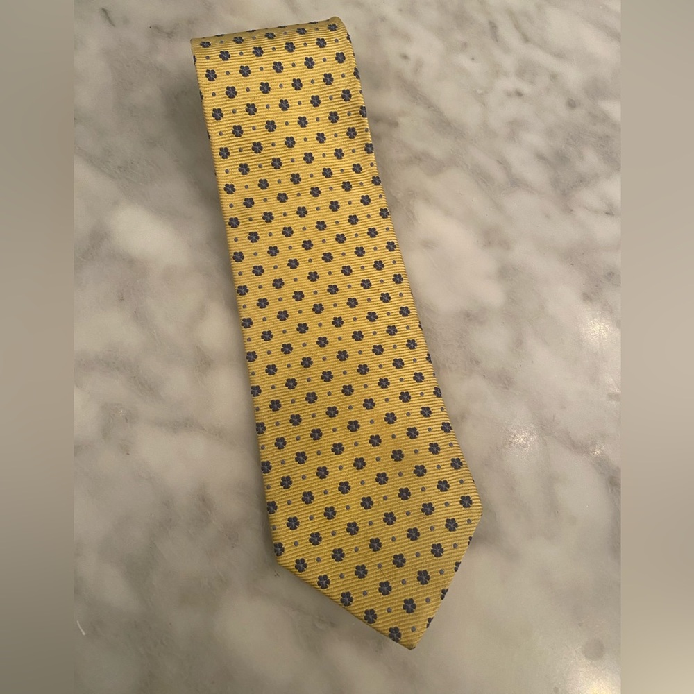 Brooks Brothers Yellow & Blue Tie